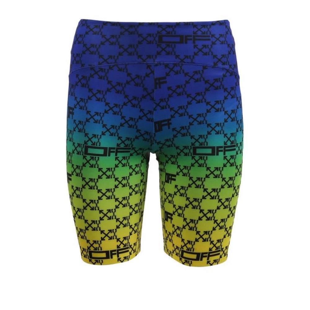 Off-White Athl Monogram Shorts 'Green/Black' size XS